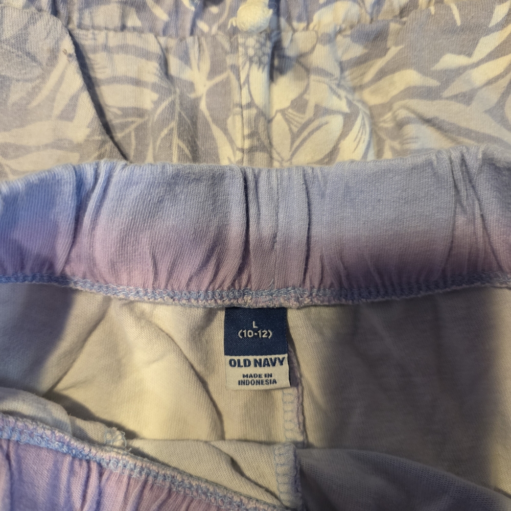 Old Navy Girls' Lavender Tie-Dye Elastic Waist Shorts - Lavender